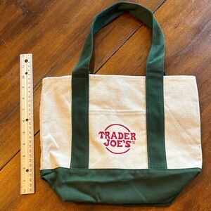 Trader Joe's Green and Cream Mini Bag